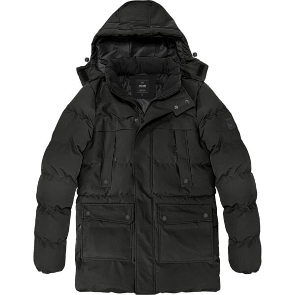 3XL-6XL ΑΝΔΡΙΚΟ ΠΑΝΩΦΟΡΙ ΠΑΡΚΑ PUFFER DOUBLE MJK-173A BLACK