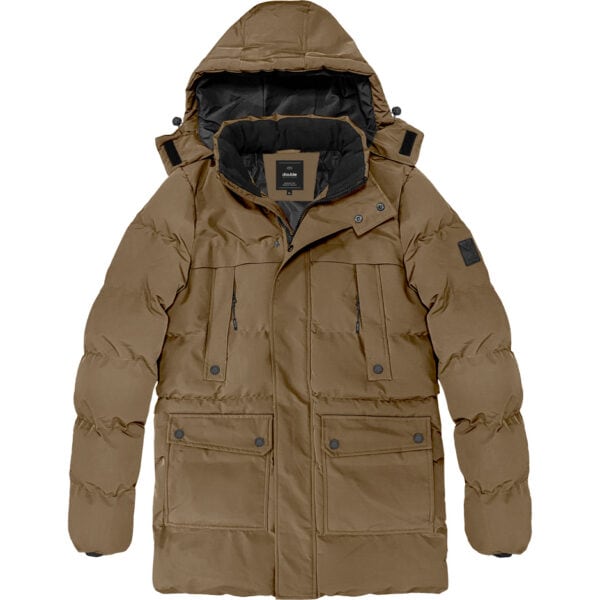 3XL-6XL ΑΝΔΡΙΚΟ ΠΑΝΩΦΟΡΙ ΠΑΡΚΑ PUFFER DOUBLE MJK-173A BROWN