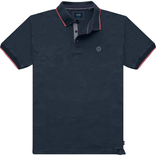 3XL-6XL ΑΝΔΡΙΚΗ ΜΠΛΟΥΖΑ POLO STRIPES DOUBLE PS-296SA NAVY