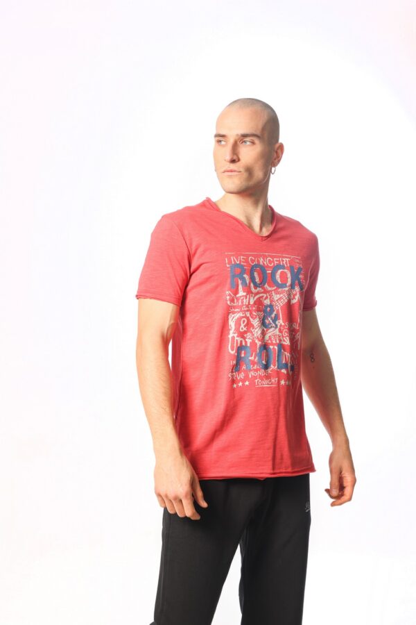 ΑΝΔΡΙΚΟ T-SHIRT ROCK V NECK PACO 2331062 RED