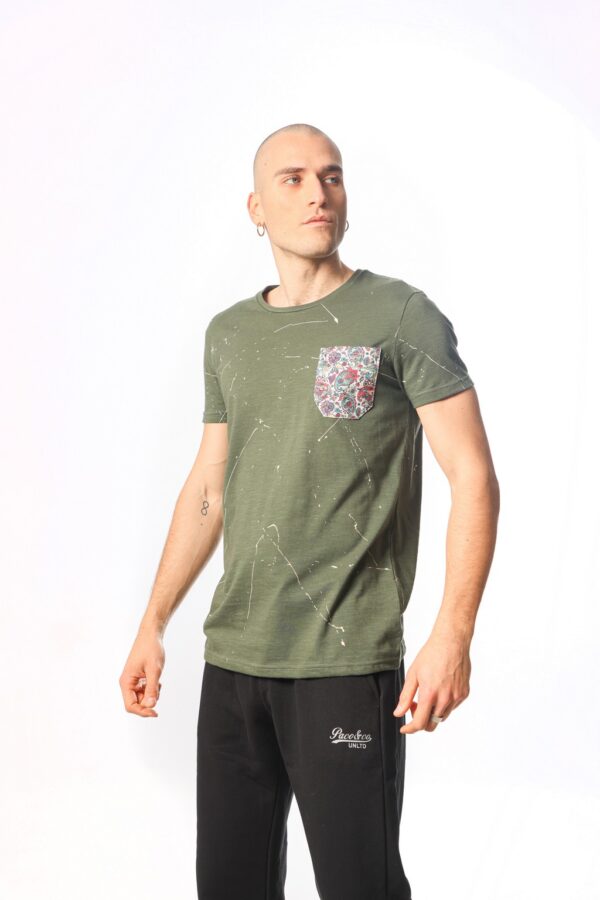 ΑΝΔΡΙΚΟ T-SHIRT PAINT PACO 2331067 KHAKI