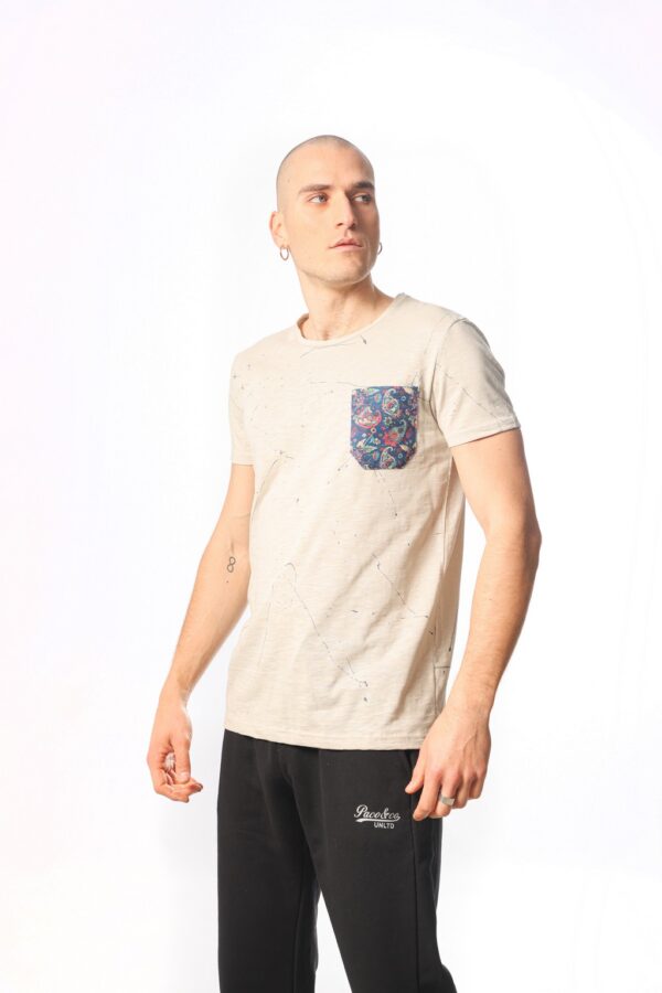 ΑΝΔΡΙΚΟ T-SHIRT PAINT PACO 2331067 BEIGE