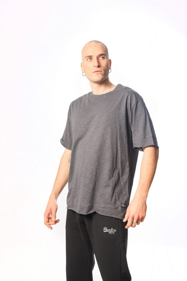 ΑΝΔΡΙΚΟ T-SHIRT FLAMA OVERSIZE PACO 2331070 ANTHRACITE