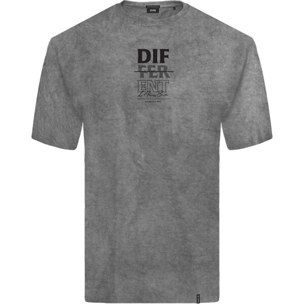 3XL-7XL ΑΝΔΡΙΚΟ T-SHIRT ΠΕΤΡΟΠΛΥΜΕΝΟ DIFFERENT DOUBLE TS-248A GRAY