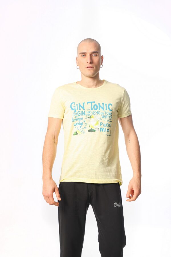 ΑΝΔΡΙΚΟ T-SHIRT GIN TONIC PACO 2331065 YELLOW