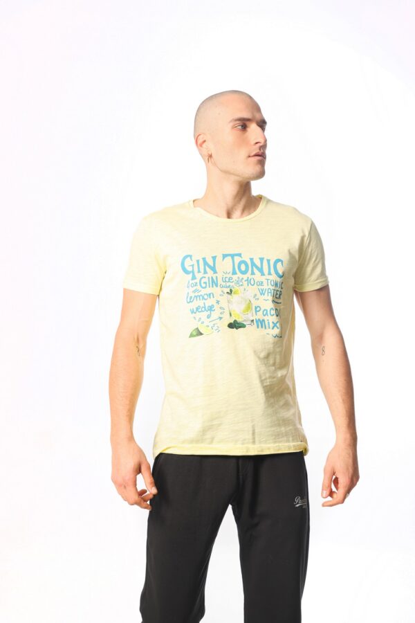 ΑΝΔΡΙΚΟ T-SHIRT GIN TONIC PACO 2331065 YELLOW