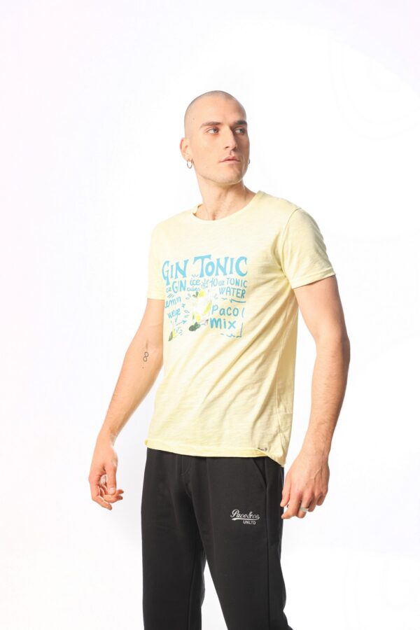 ΑΝΔΡΙΚΟ T-SHIRT GIN TONIC PACO 2331065 YELLOW