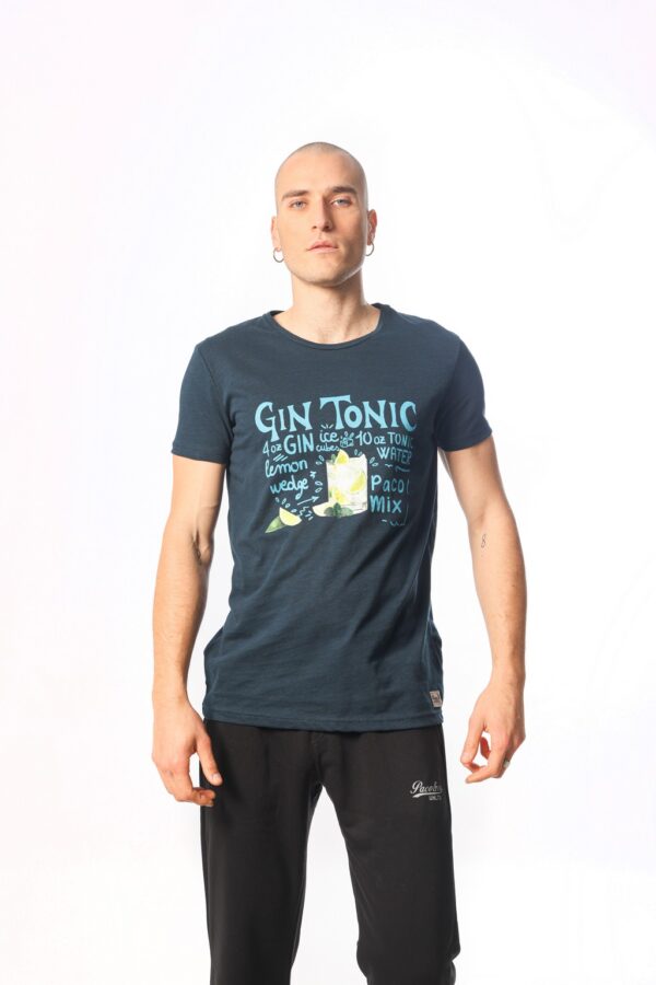 ΑΝΔΡΙΚΟ T-SHIRT GIN TONIC PACO 2331065 NAVY