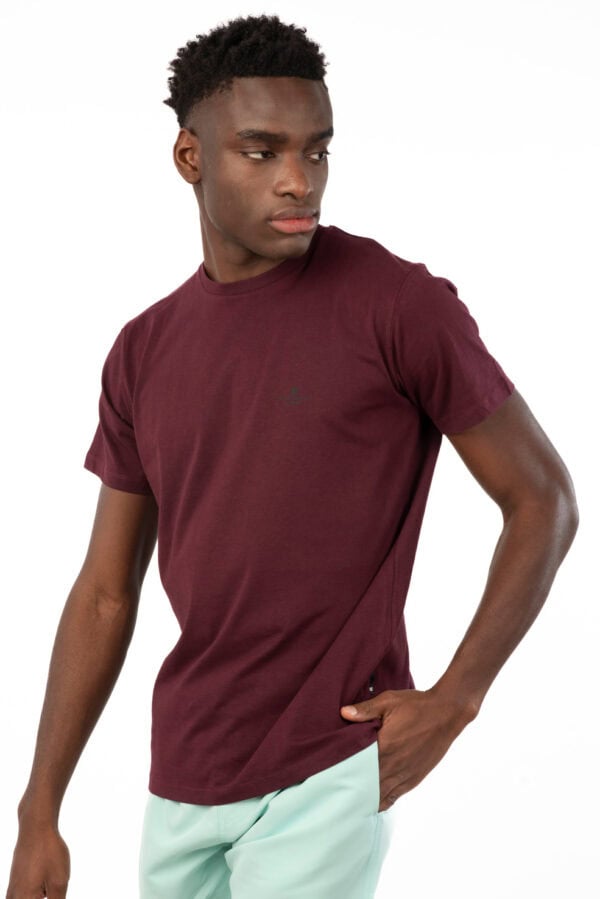 REBASE ΑΝΔΡΙΚΟ T-SHIRT BASIC RTS-287 BORDEAUX