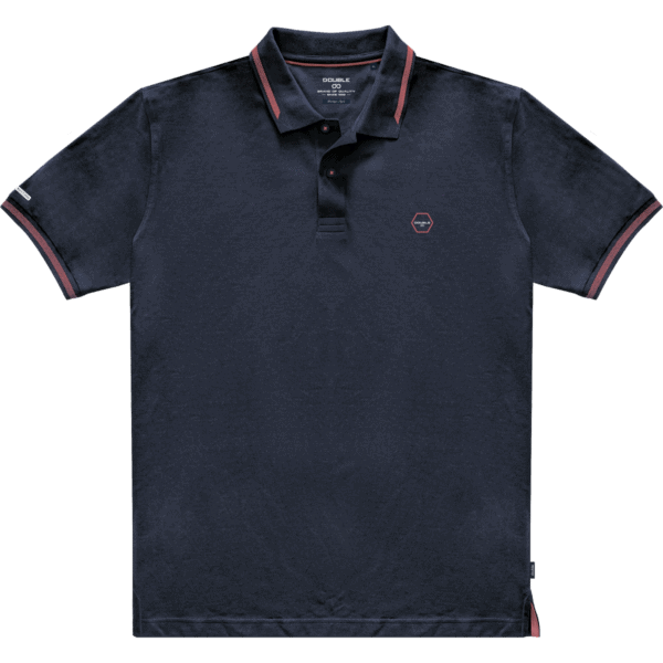 4XL-6XL DOUBLE ΑΝΔΡΙΚΗ ΚΟΝΤΟΜΑΝΙΚΗ ΜΠΛΟΥΖΑ POLO PS-307SA NAVY