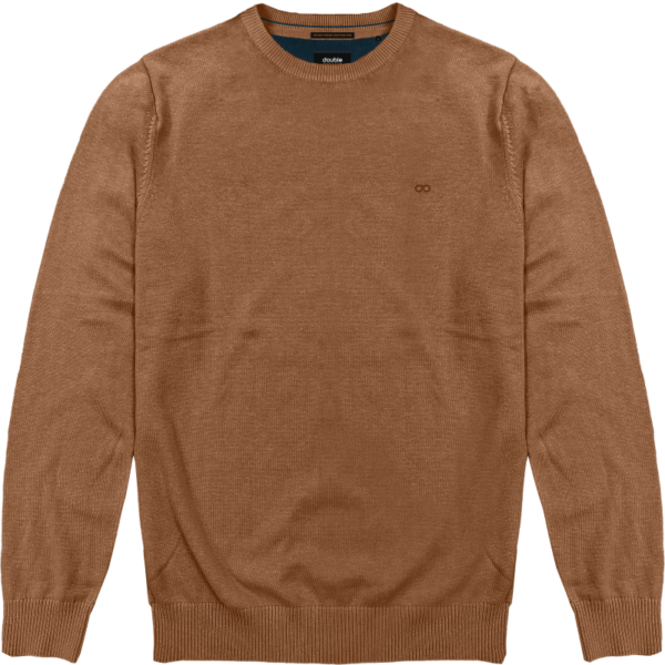 3XL-6XL ΑΝΔΡΙΚΗ ΠΛΕΚΤΗ ΜΠΛΟΥΖΑ BASIC DOUBLE KNIT-8000A CAMEL